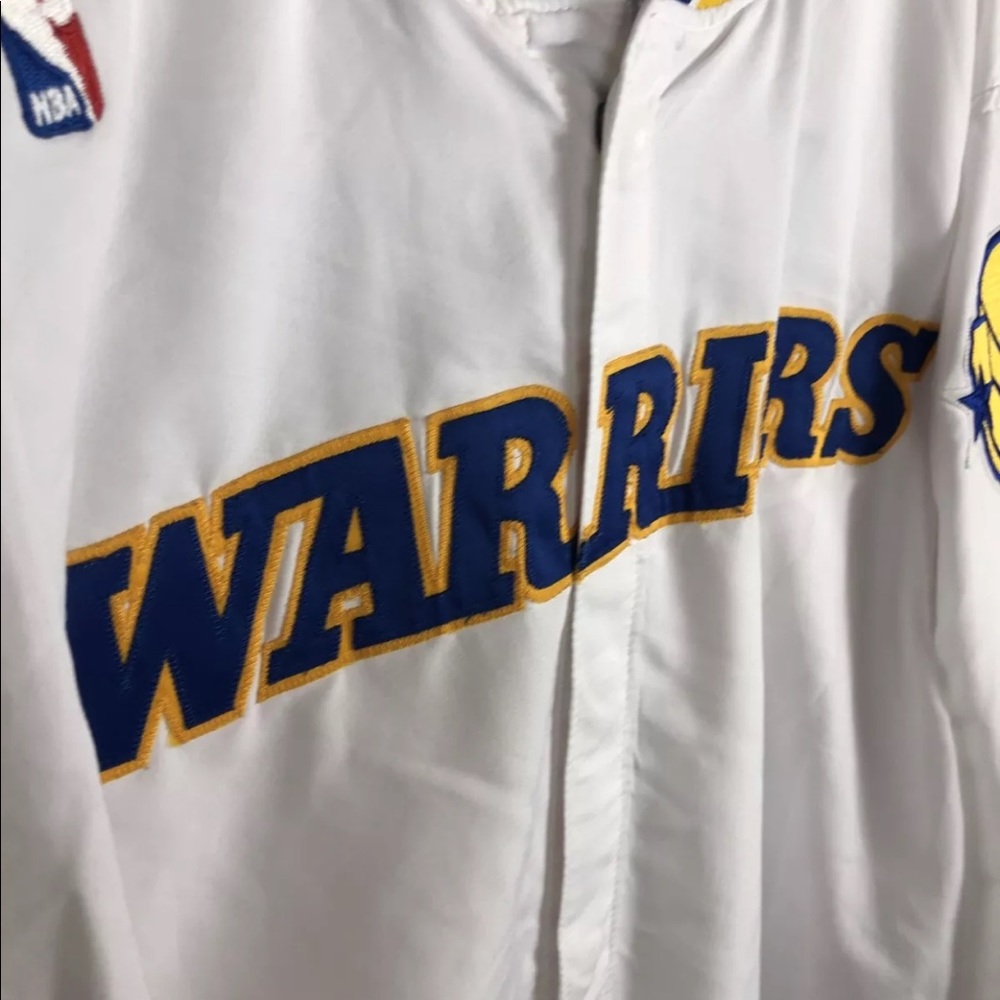 Golden State Warriors Vtg 90s Team Issued Champion Warmup Jacket Size 46 XL - Picture 4 of 12